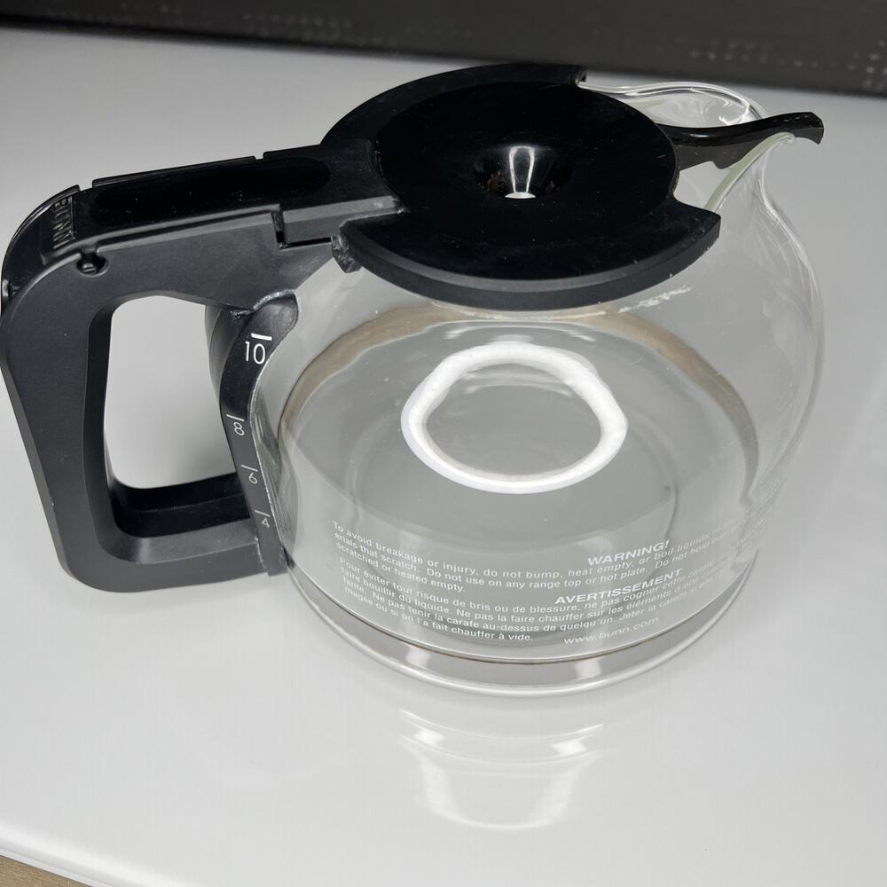 BUNN Coffee Pot Carafe 10 Cup Replacement Glass No Drip Lid Speed Brew Velocity - Picture 2 of 5